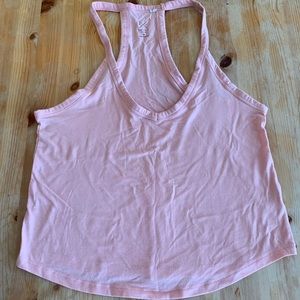 Pink racer back tank
